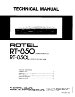 Rotel RT-850-850L - Technical manual 